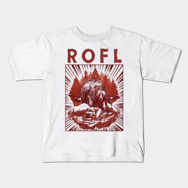 ROFL Kids T-Shirt by ethanharrisart